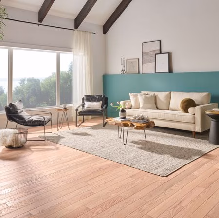 Hartco Sensory Forest Chic Sense hardwood flooring installed in a room