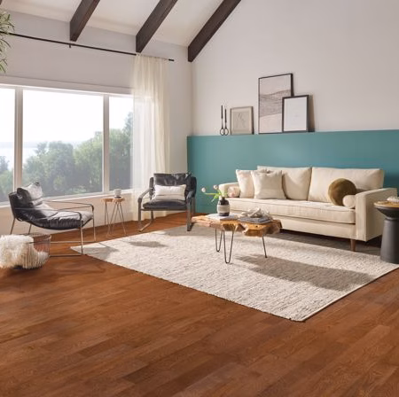 Hartco Sensory Forest Illusion Landscape hardwood flooring installed in a room