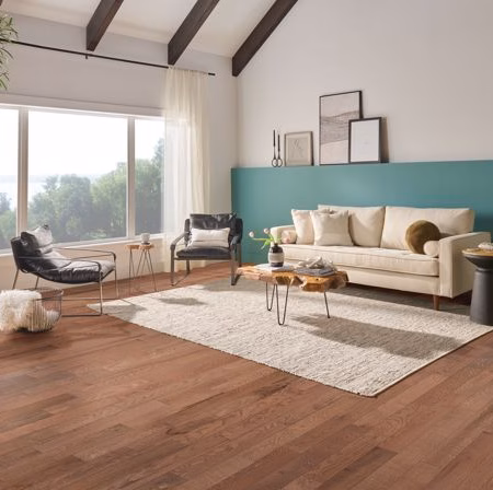 Hartco Sensory Forest Designer Delight hardwood flooring installed in a room