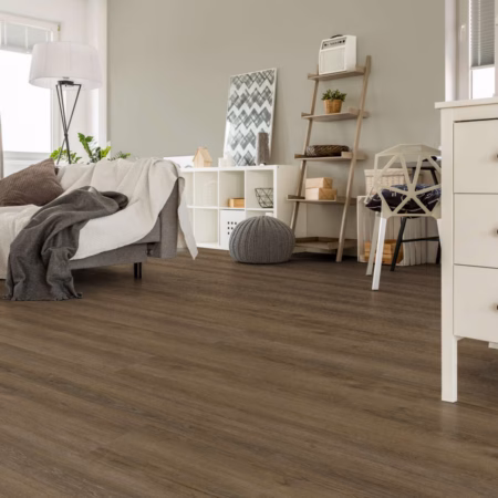 Congoleum Triversa Prime Latte vinyl flooring installed in a room