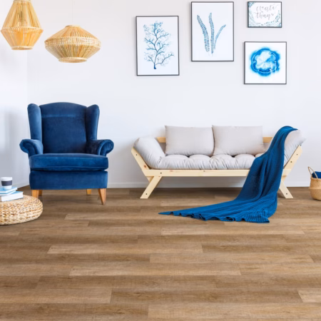 Congoleum Triversa Prime Twill vinyl flooring installed in a room