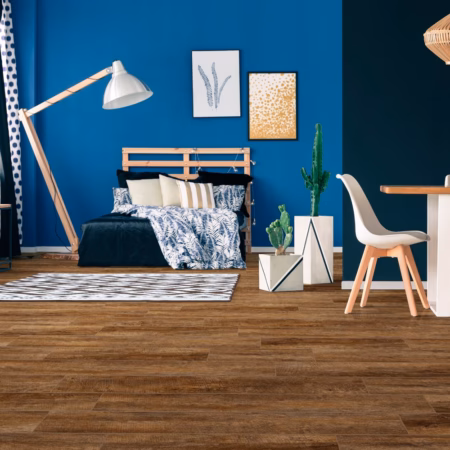 Congoleum Triversa Prime Grizzly vinyl flooring installed in a room