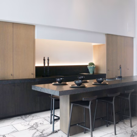 Congoleum Triversa Prime Pearl vinyl flooring installed in a room