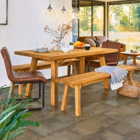Congoleum Triversa Prime Distant Land vinyl flooring installed in a room