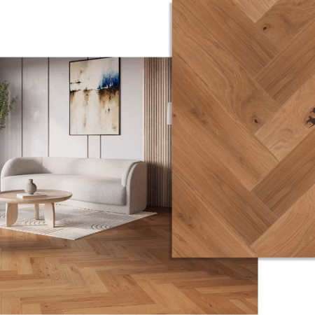 Ribadao Rio Volga Herringbone Engineered Hardwood Flooring