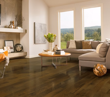Hartco Prime Harvest Lake Forest hardwood flooring installed in a room