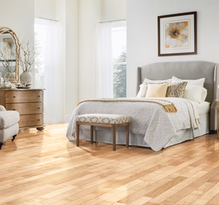 Hartco Prime Harvest Natural hardwood flooring installed in a room