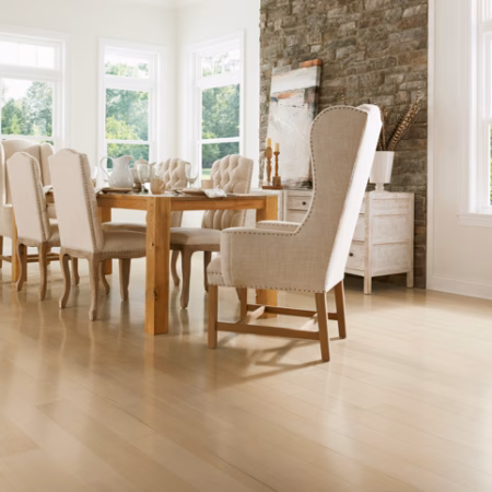Hartco Prime Harvest Mystic Taupe hardwood flooring installed in a room