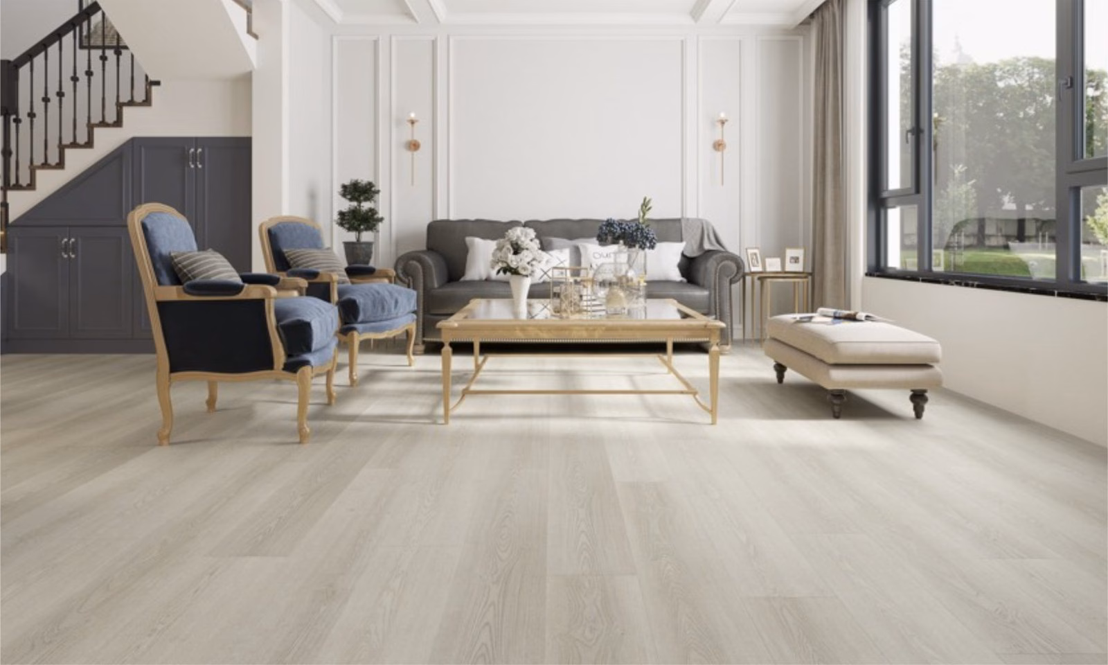 Alon Urban Silver Wood Luxury Vinyl Flooring