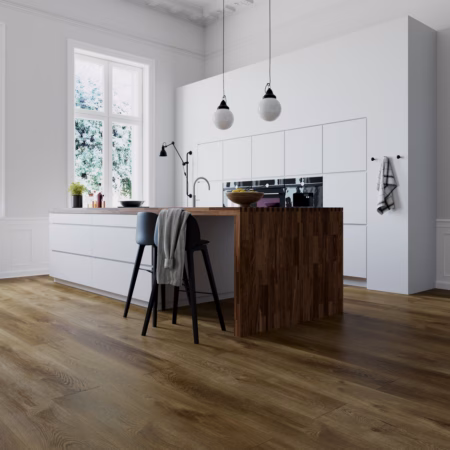 Axiscor Anthem Liberty vinyl flooring installed in a room