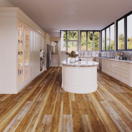 Axiscor Anthem Rushmore vinyl flooring installed in a room