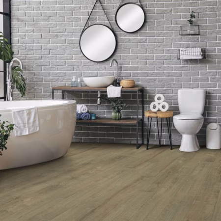 Axiscor Ascend Peak vinyl flooring installed in a room