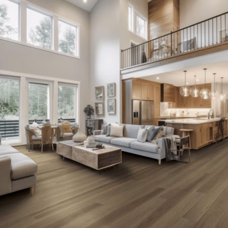 Axiscor Ascend Pinnacle vinyl flooring installed in a room