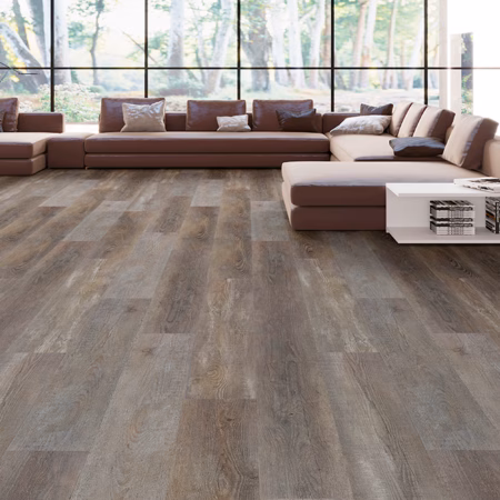 Axiscor Prime Plus Tidewater vinyl flooring installed in a room