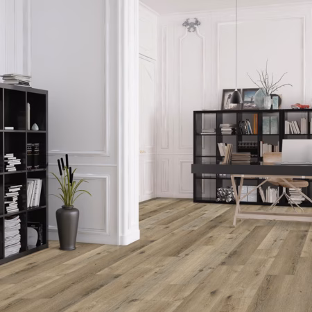 Axiscor Pro 9 Timber Bay vinyl flooring installed in a room
