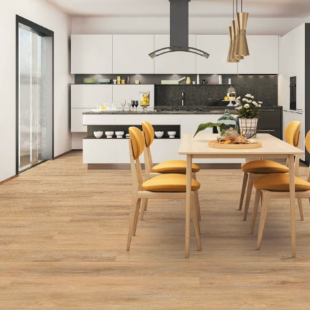 Chesapeake Maritime Castaway flooring installed in a room