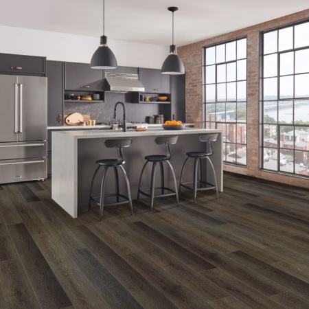 Armstrong Lutea Zen Harbor Brown installed room scene
