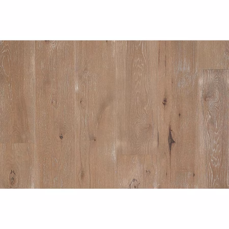 From The Forest Choice Lace White Oak 7.5 in. nominal Low gloss showing light brown white oak planks with knots