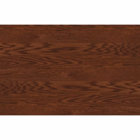 From The Forest Oak Street Copper Mist Red Oak 5 in. nominal showing deep reddish brown red oak flooring
