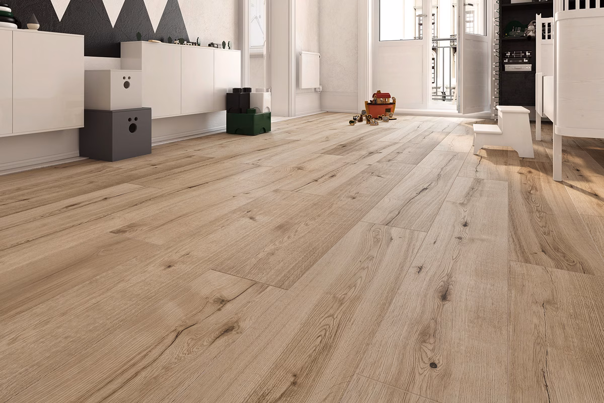 INSPIRATIONS W/ PAD Woodside BY SFI installed room scene