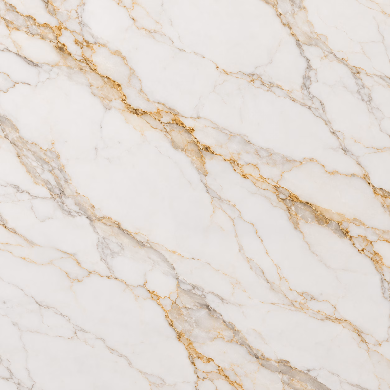 White surface with flowing gold veins