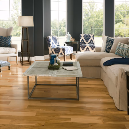 Hartco Prime Harvest Country Natural hardwood flooring installed in a room