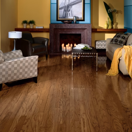 Hartco Ascot Plank Sable hardwood flooring installed in a room