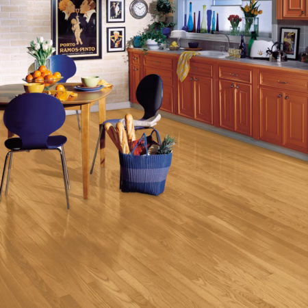 Bruce Manchester Natural hardwood flooring installed in a room