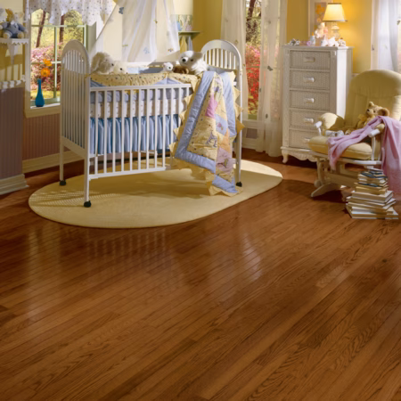 Bruce Manchester Saddle hardwood flooring installed in a room