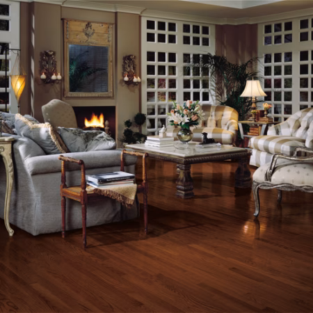 Bruce Natural Choice Sierra hardwood flooring installed in a room