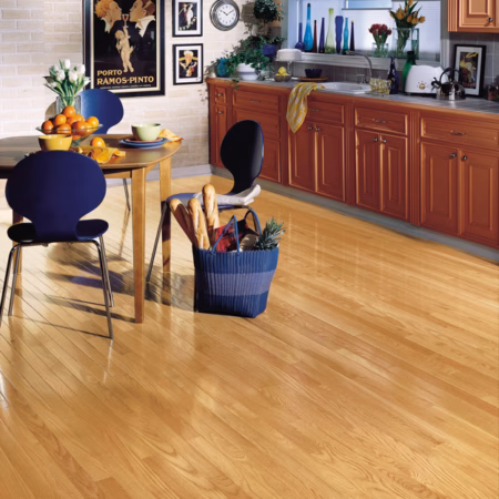Bruce Dundee Natural hardwood flooring installed in a room