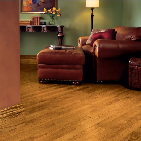 Bruce Westchester Fawn hardwood flooring installed in a room