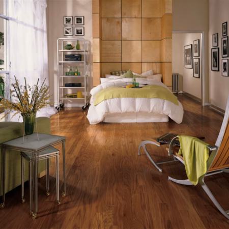 Bruce Westchester Gunstock hardwood flooring installed in a room
