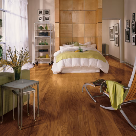 Bruce Westchester Fawn hardwood flooring installed in a room