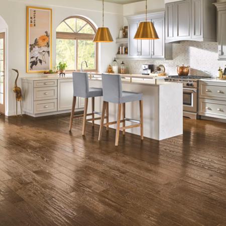 Hartco Appalachian Ridge Brush Mountain hardwood flooring installed in a room