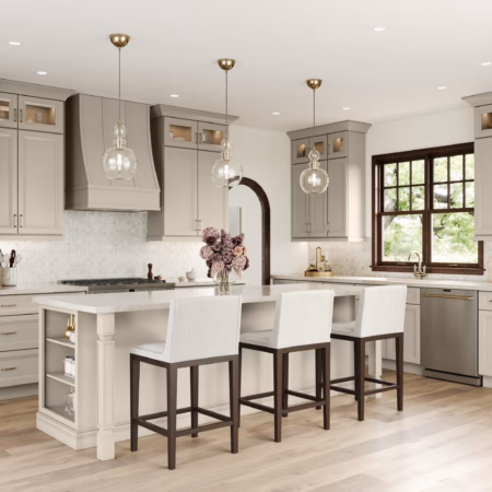 US Cabinet Depot Oxford Cashmere cabinet kitchen inspiration