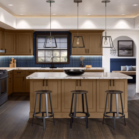 US Cabinet Depot Shaker Essence Oak cabinet kitchen inspiration