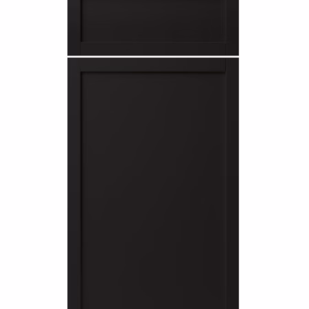 US Cabinet Depot Zenit Slim Cava Cava Black cabinet door and drawer front